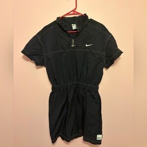 Nike Women’s Black Zip-Up Short Sleeve Dress